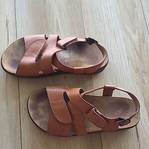 SAS / Brown  Leather / Sandals Size 8w